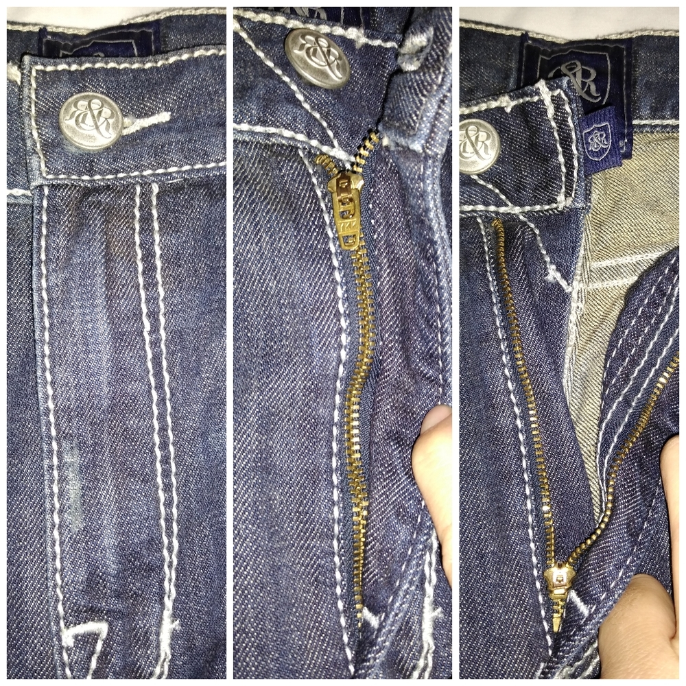 Rock & Republic rebellion blue jeans size 38x30 - Picture 8 of 10